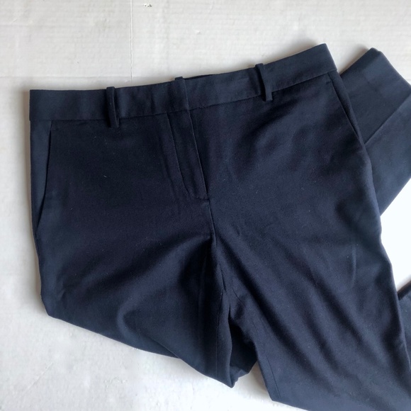 Theory Treeca 2 New Pure Flannel Blue Wool Blend Pants - Picture 3 of 6